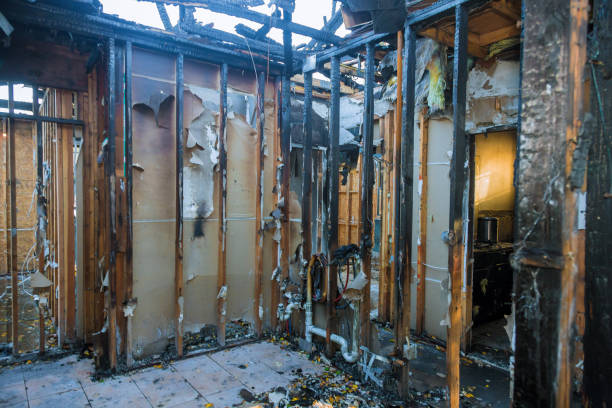 Professional Fire Board Up technician working in Addison, TX
